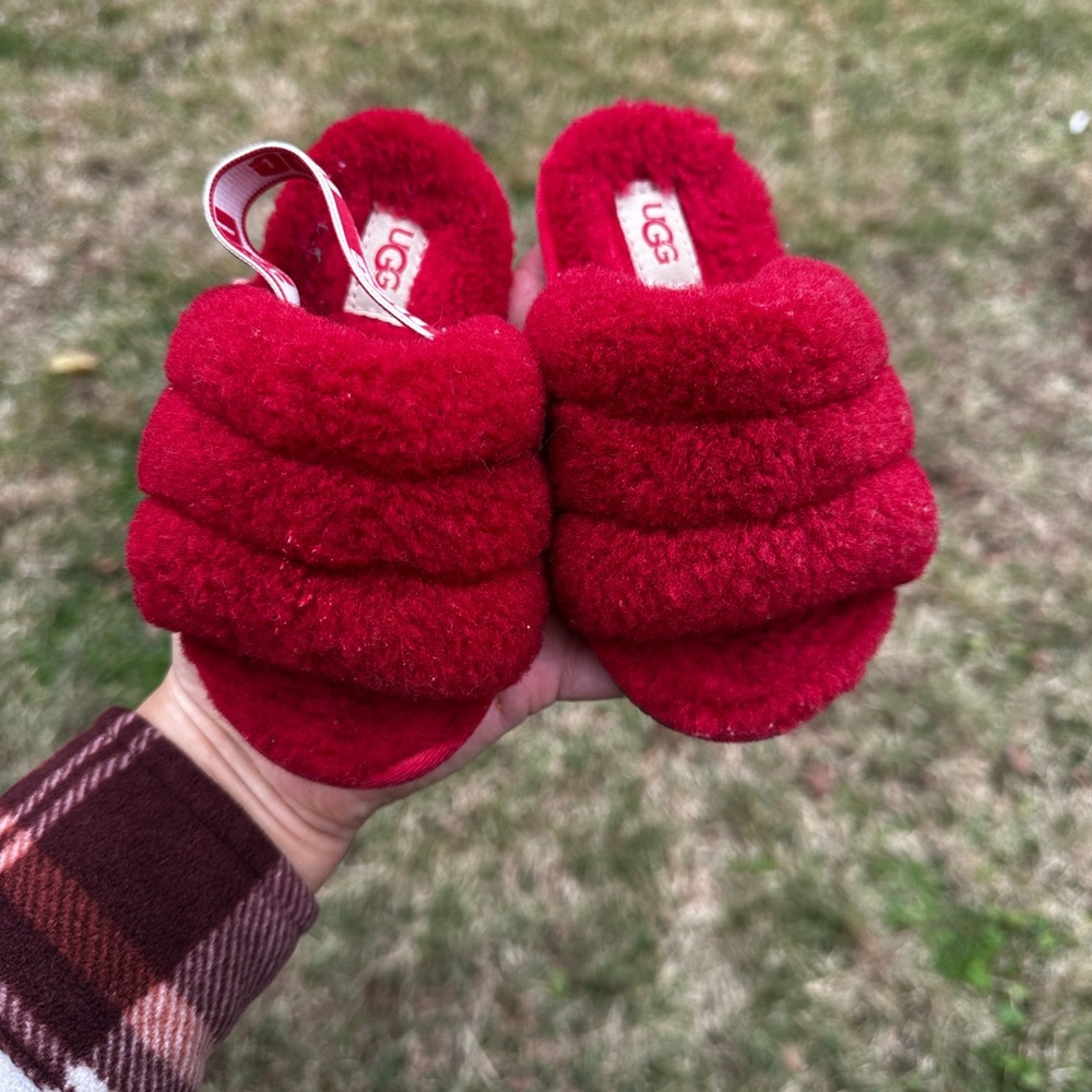 Toddler Ugg slippers with strap